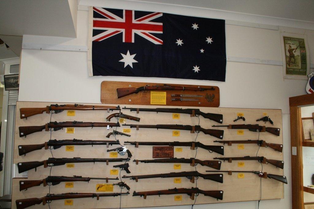 Museum Weapon Rack RSL museum gun rack – The Entrance Men's Shed